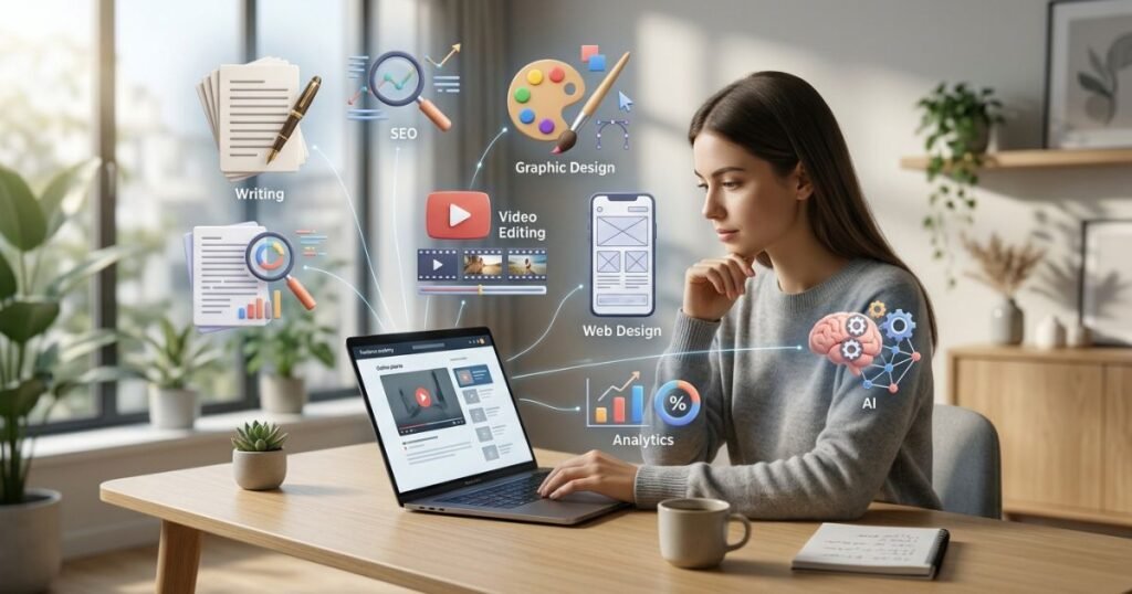 12 freelancing skills beginners can learn online to build a freelance career and earn remotely