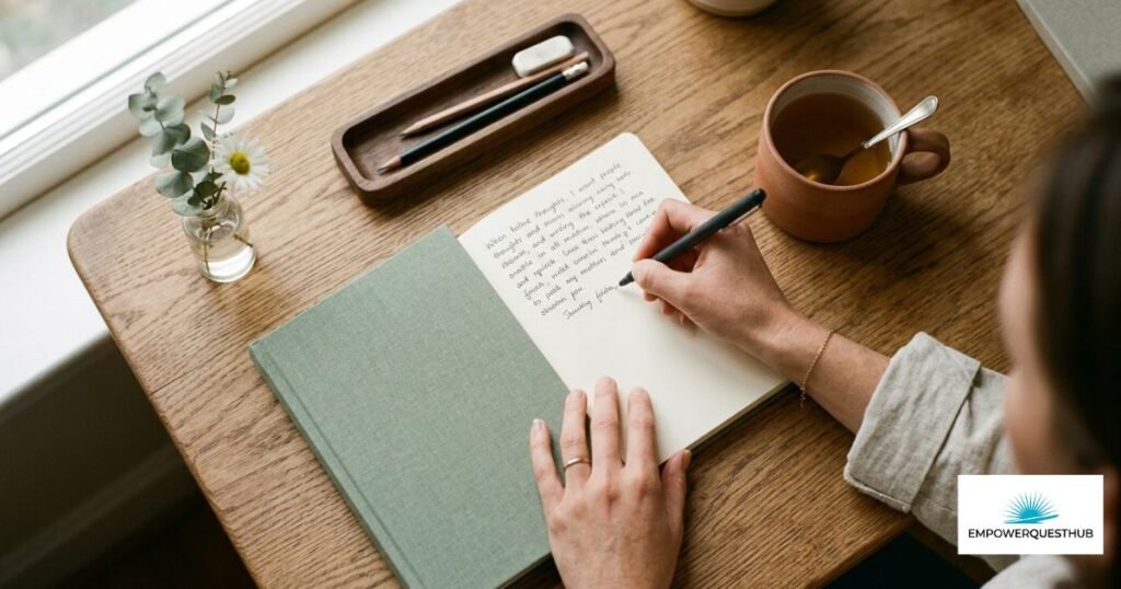"10 Signs a Woman Has High Emotional Intelligence" with a calm, confident woman and soft neutral background
